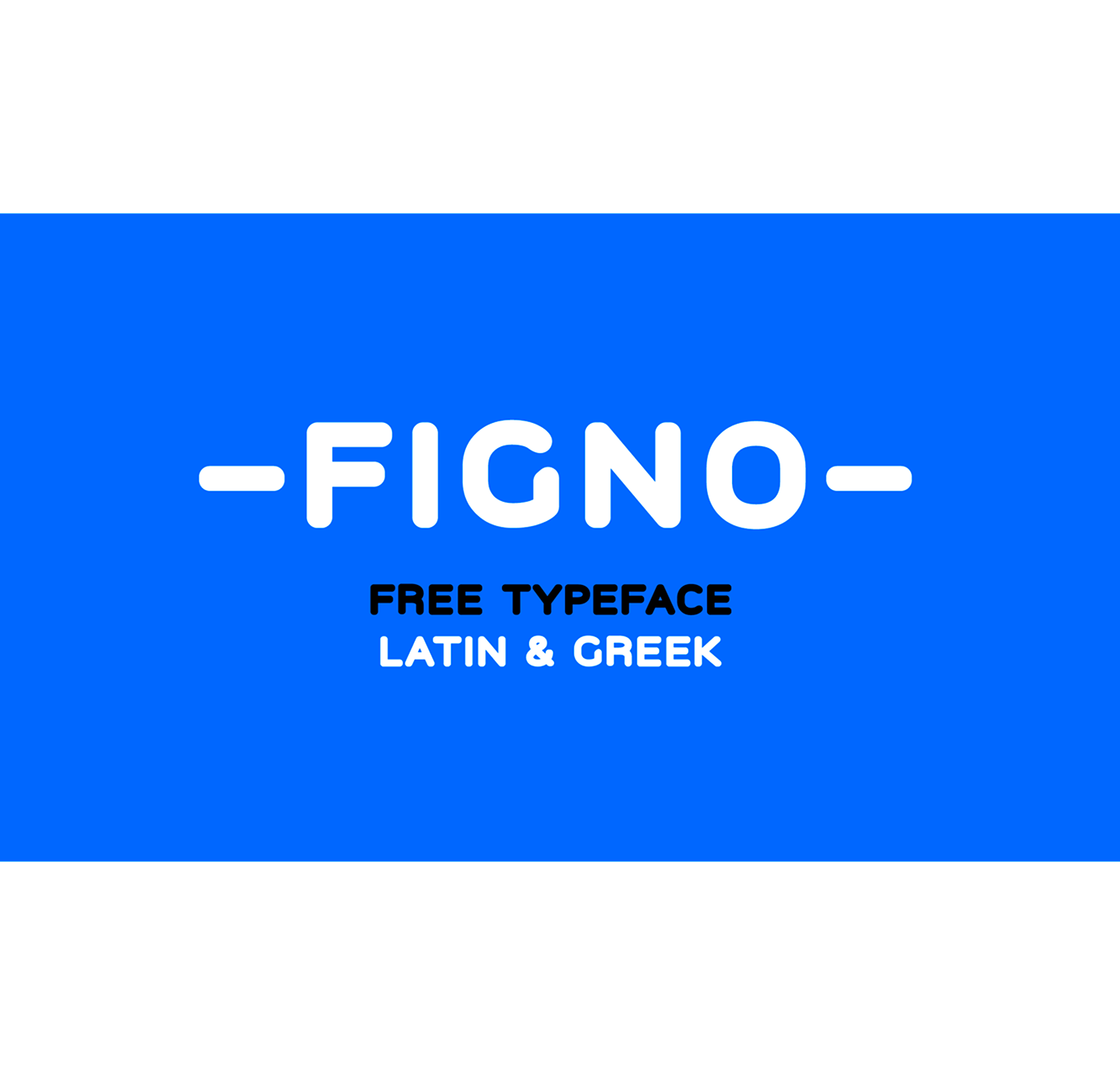 Пример шрифта Figno