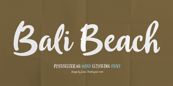 Пример шрифта Bali 