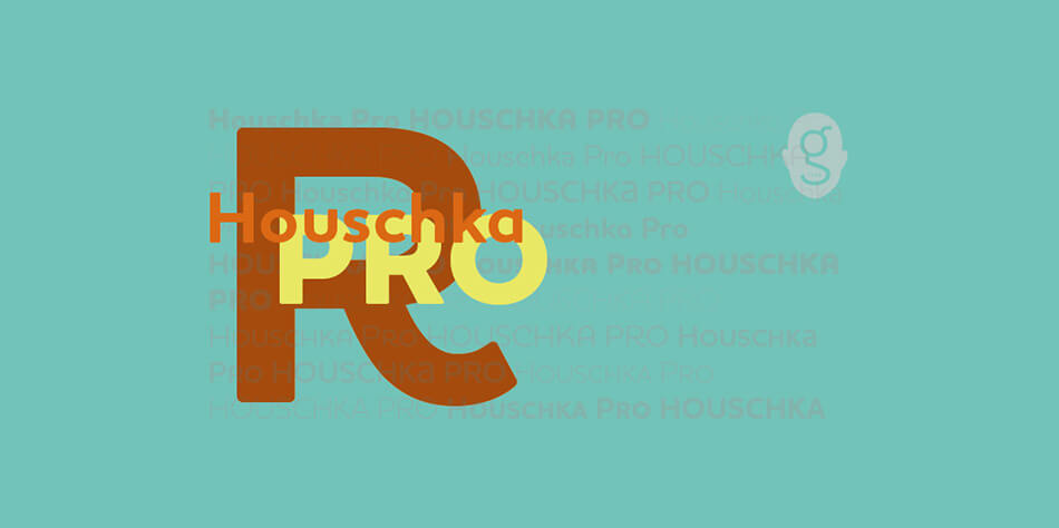 Пример шрифта Houschka Pro