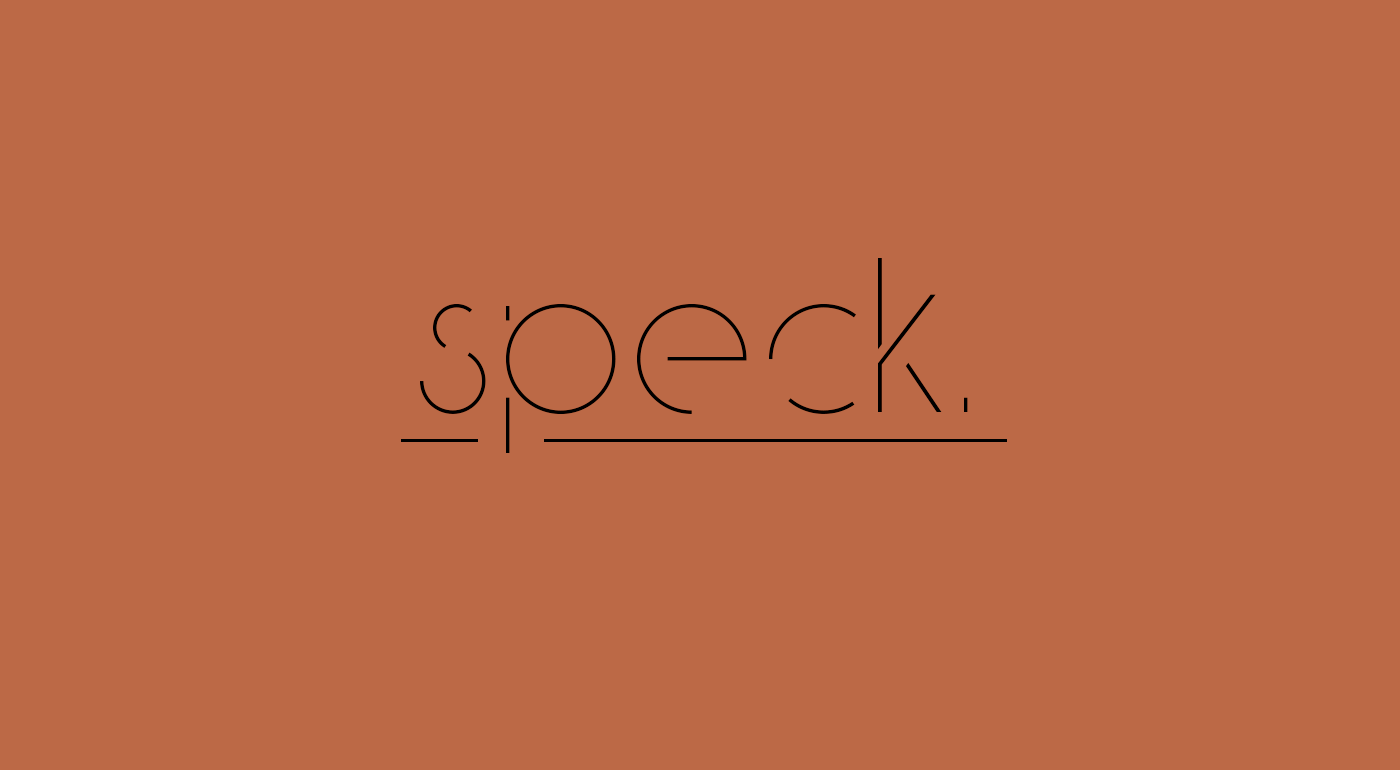 Пример шрифта Speck Display