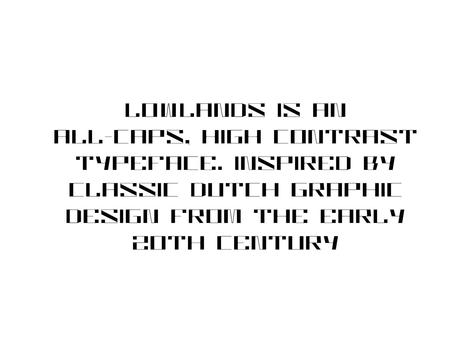 Пример шрифта Lowlands Regular