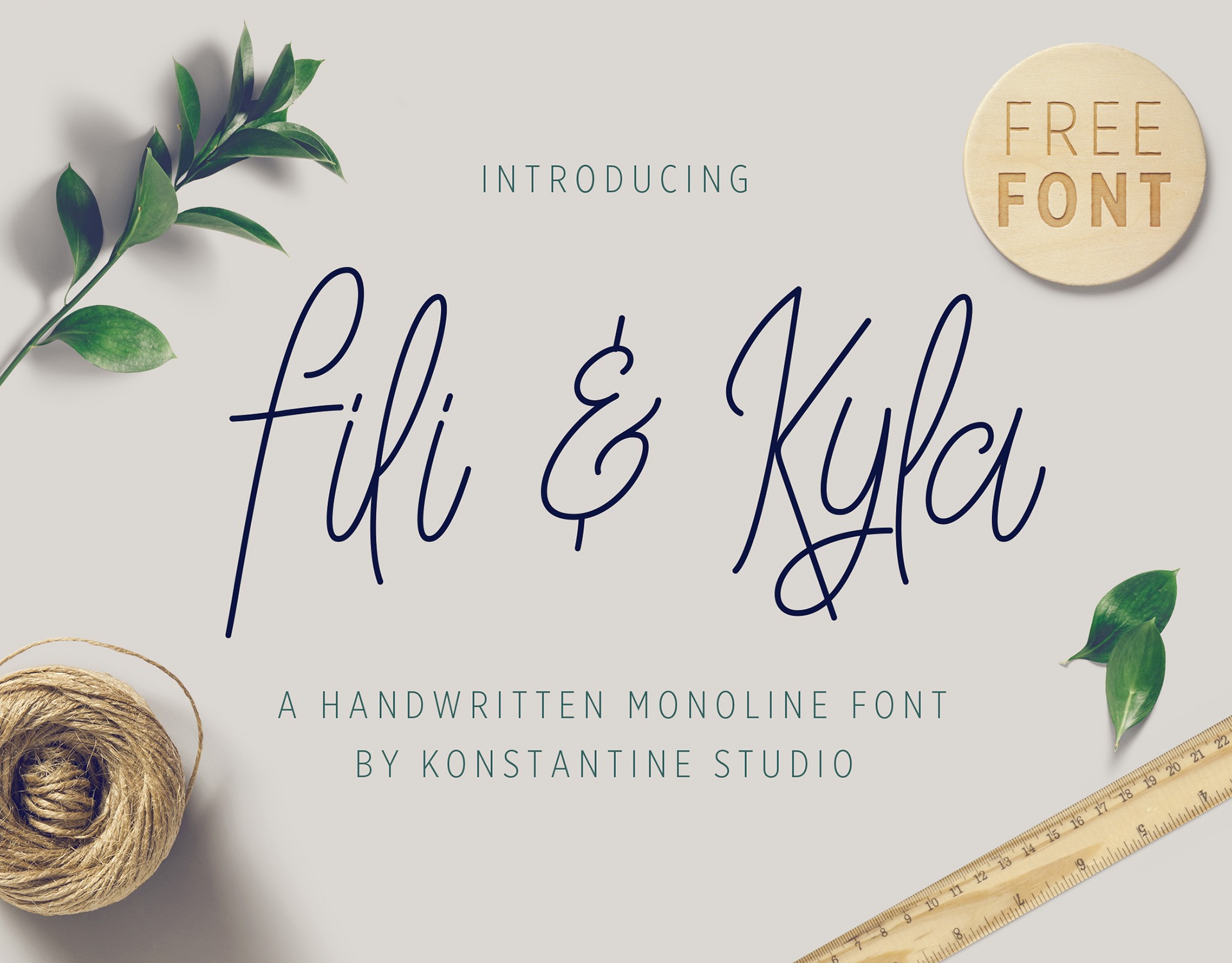 Пример шрифта Fili & Kyla