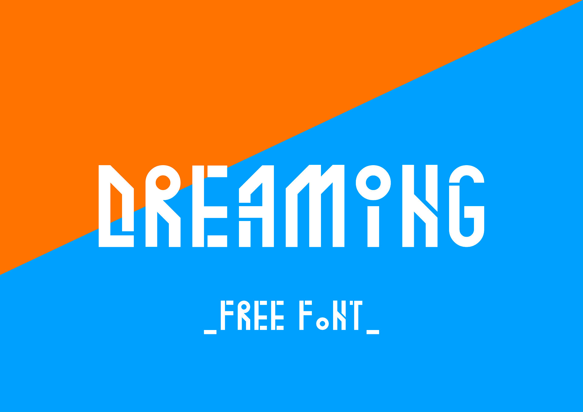 Пример шрифта Dreaming