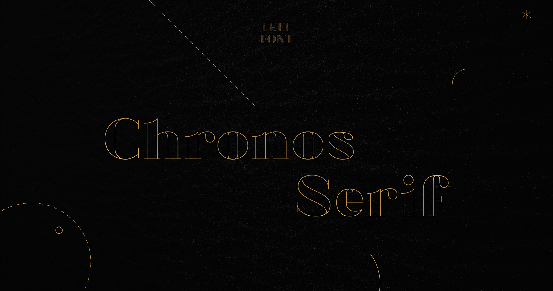 Пример шрифта Chronos Serif Stroked