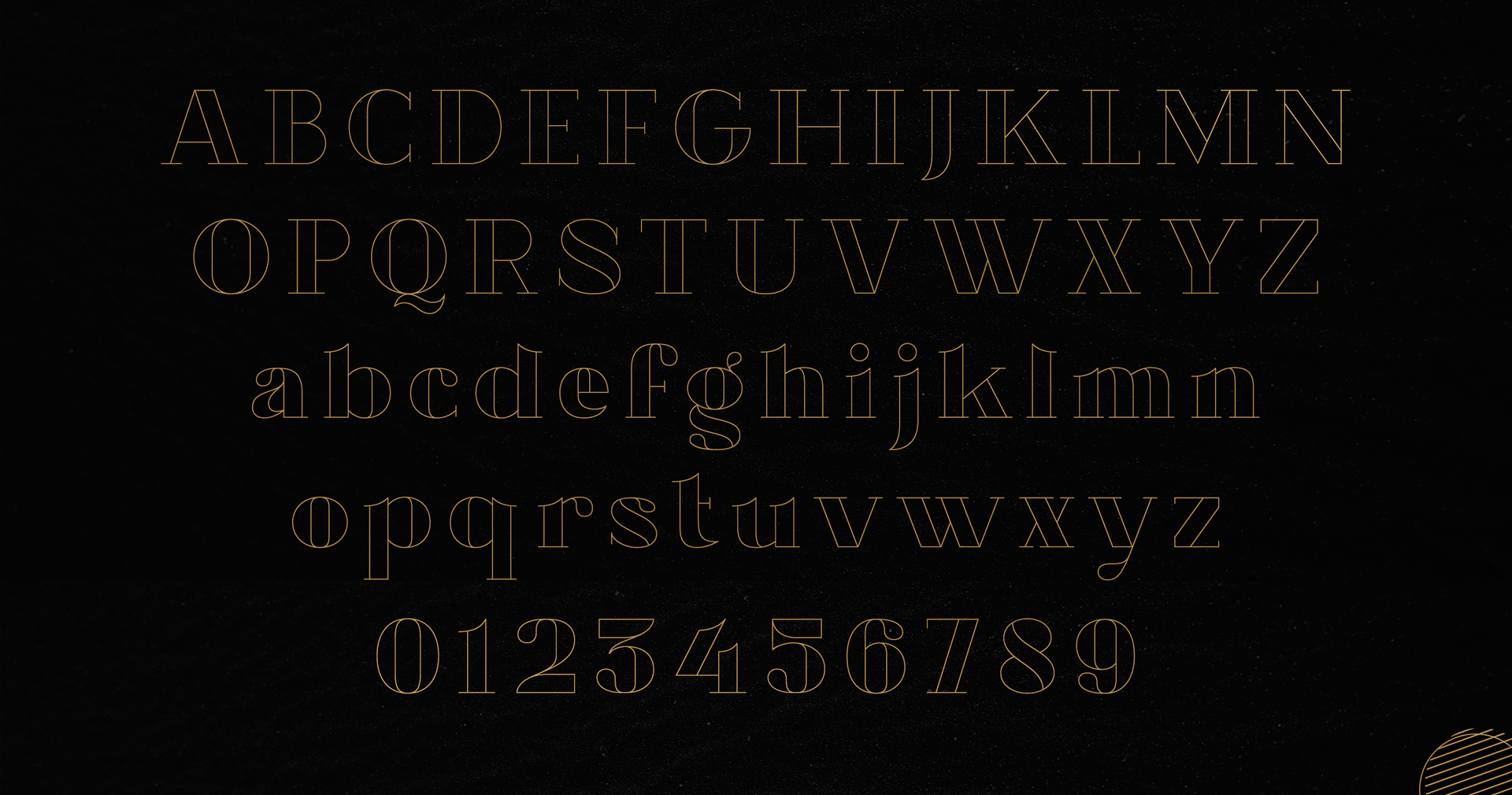 Пример шрифта Chronos Serif Hatched