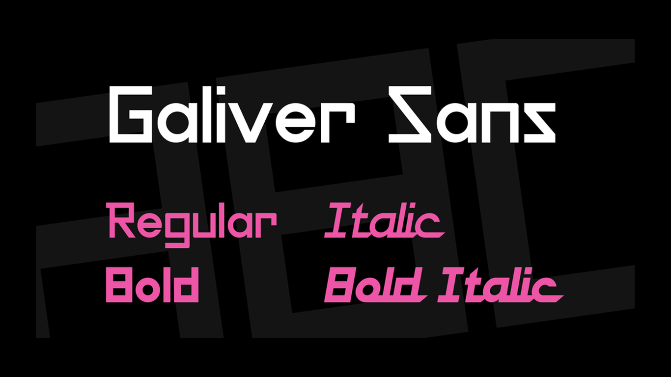 Пример шрифта Galiver Sans Regular