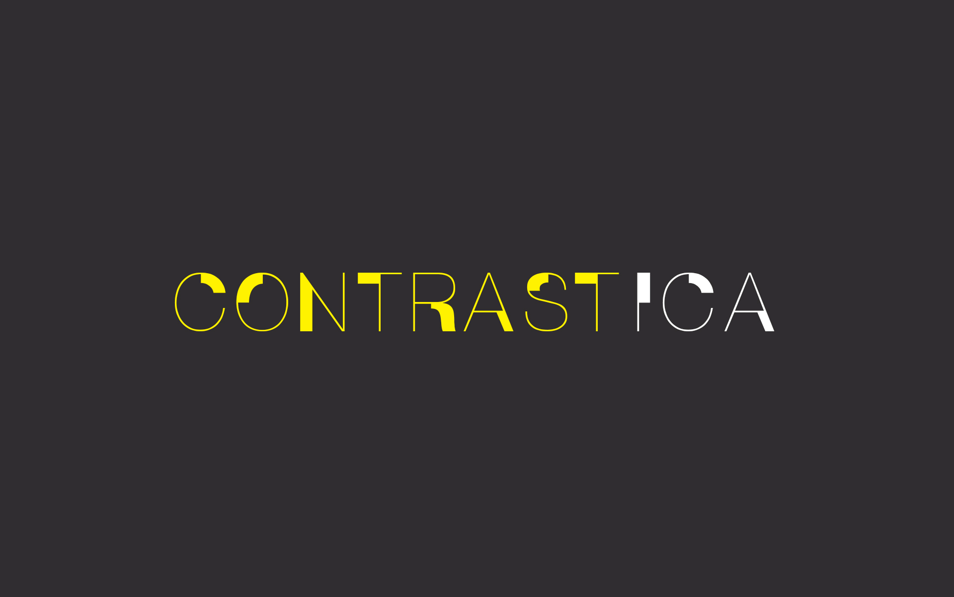 Пример шрифта Contrastica