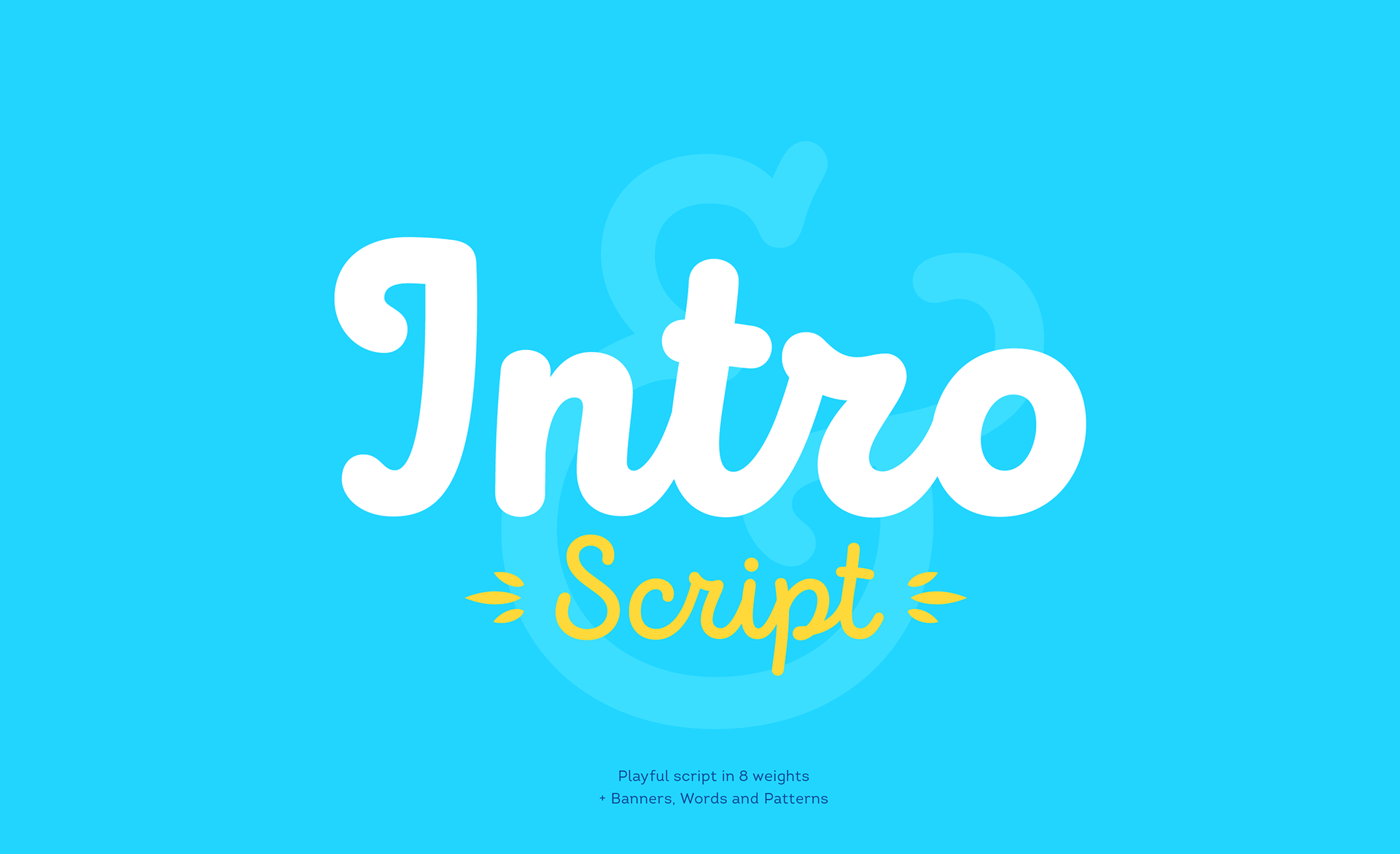 Пример шрифта Intro Script Demo Medium