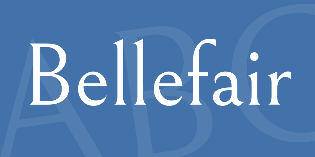 Пример шрифта Bellefair