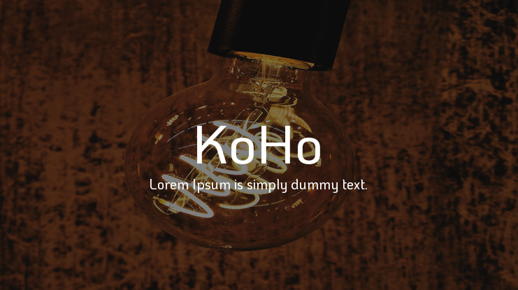 Пример шрифта KoHo