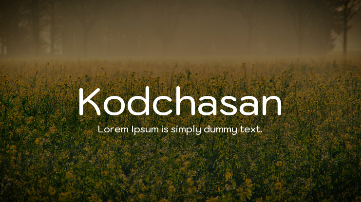 Пример шрифта Kodchasan