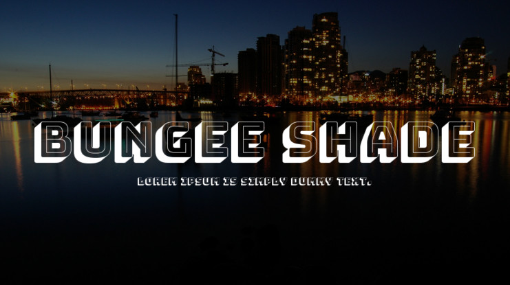 Пример шрифта Bungee Shade
