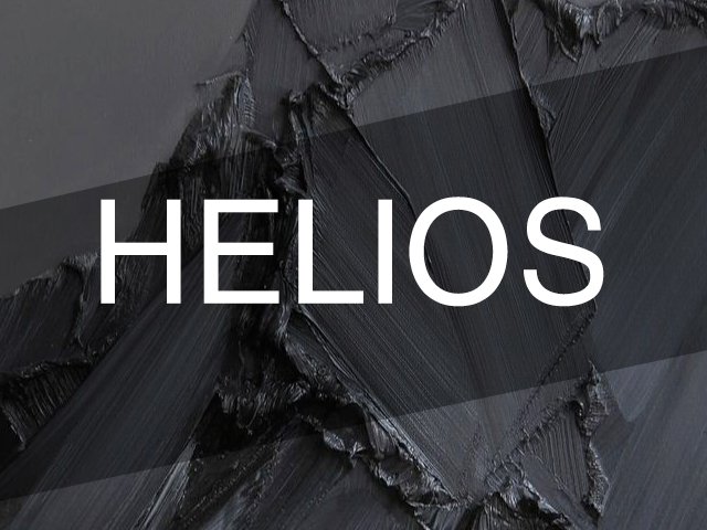 Пример шрифта Helios