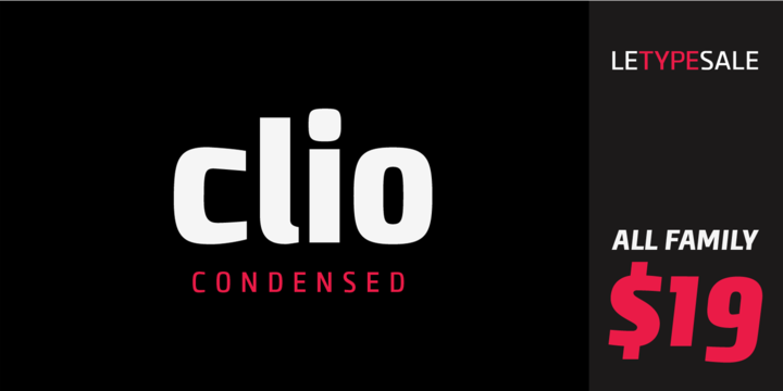 Пример шрифта Clio C