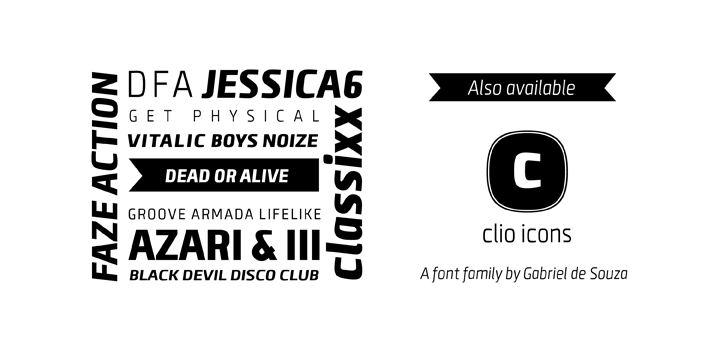 Пример шрифта Clio C Bold