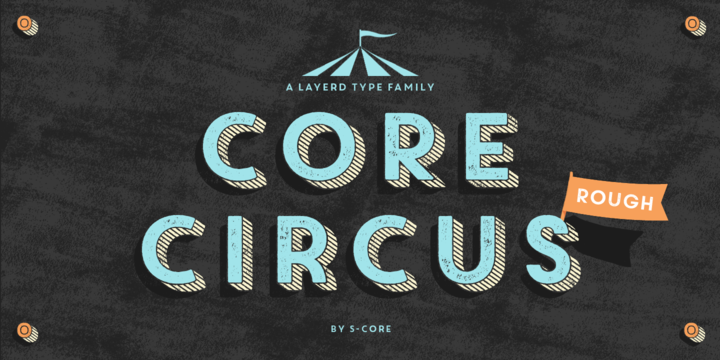 Пример шрифта Core Circus 2D