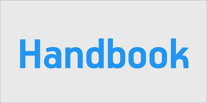 Пример шрифта PF Handbook Pro