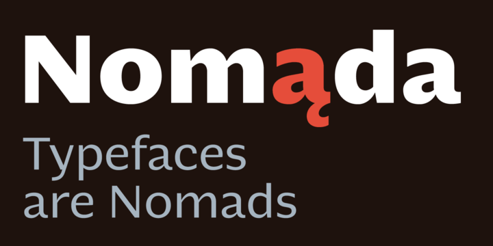 Пример шрифта Nomada
