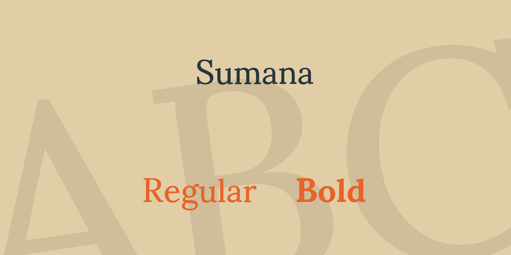 Пример шрифта Sumana