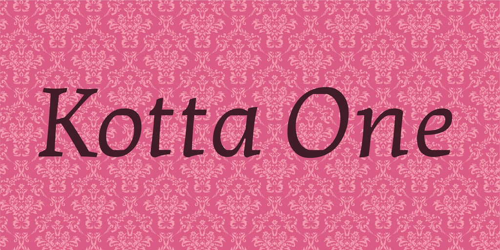 Пример шрифта Kotta One