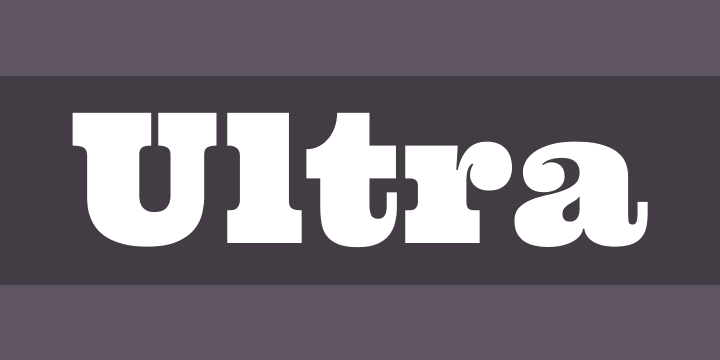 Пример шрифта Ultra