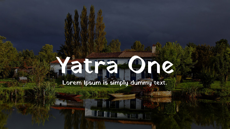 Пример шрифта Yatra One