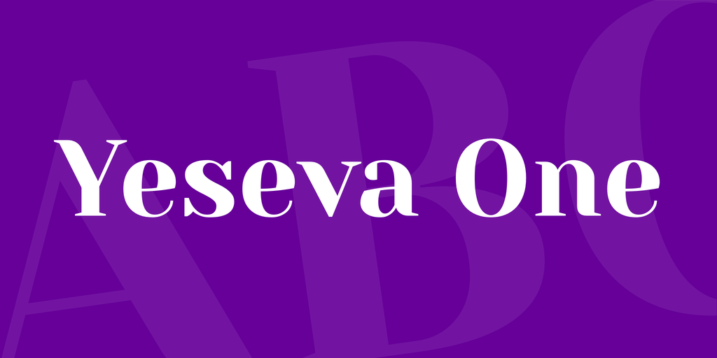 Пример шрифта Yeseva One