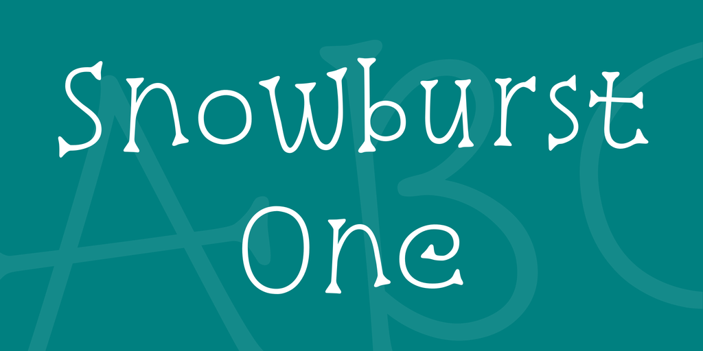 Пример шрифта Snowburst One