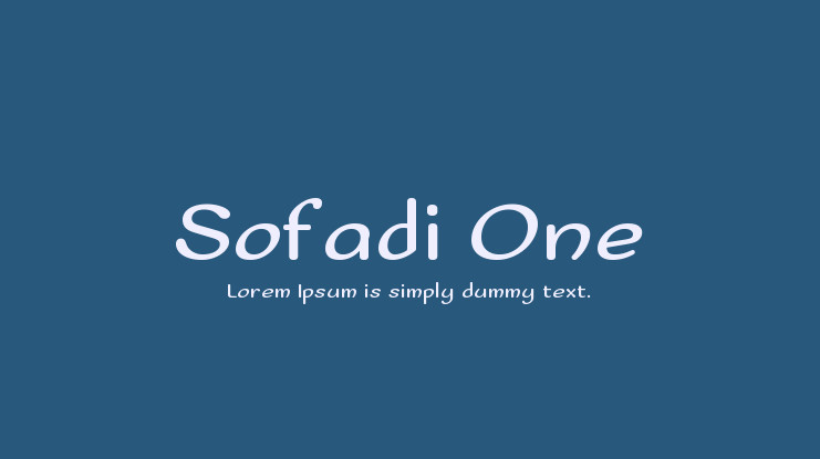 Пример шрифта Sofadi One