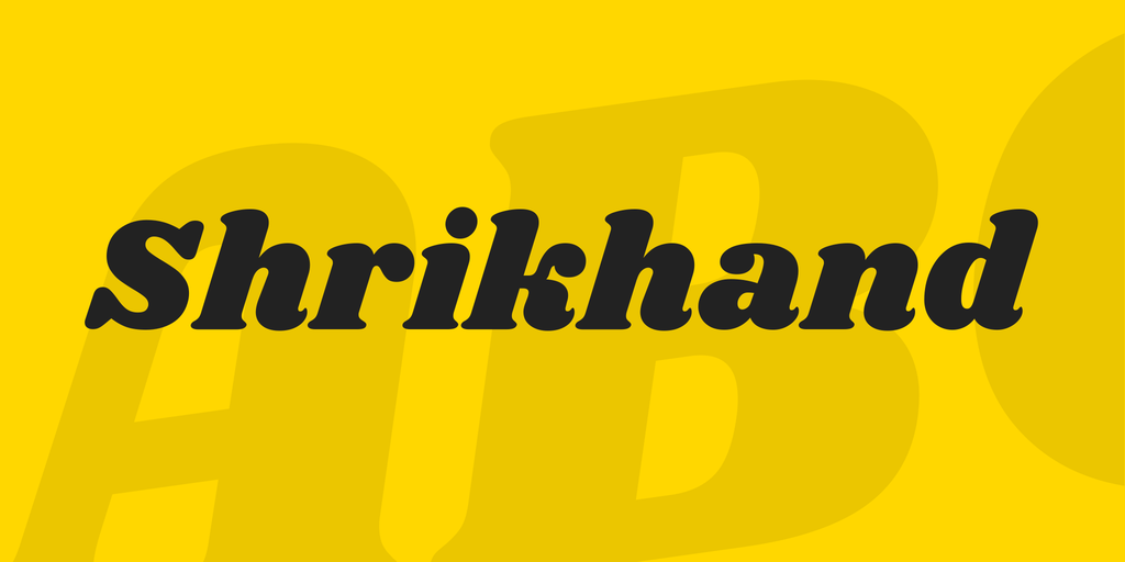 Пример шрифта Shrikhand