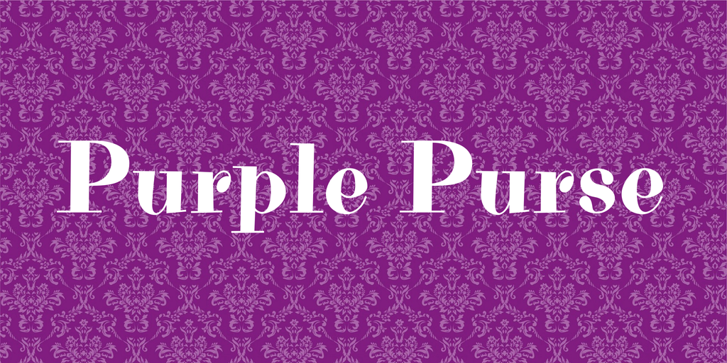 Пример шрифта Purple Purse