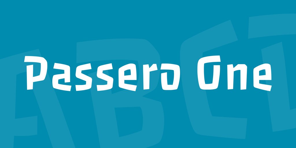 Пример шрифта Passero One