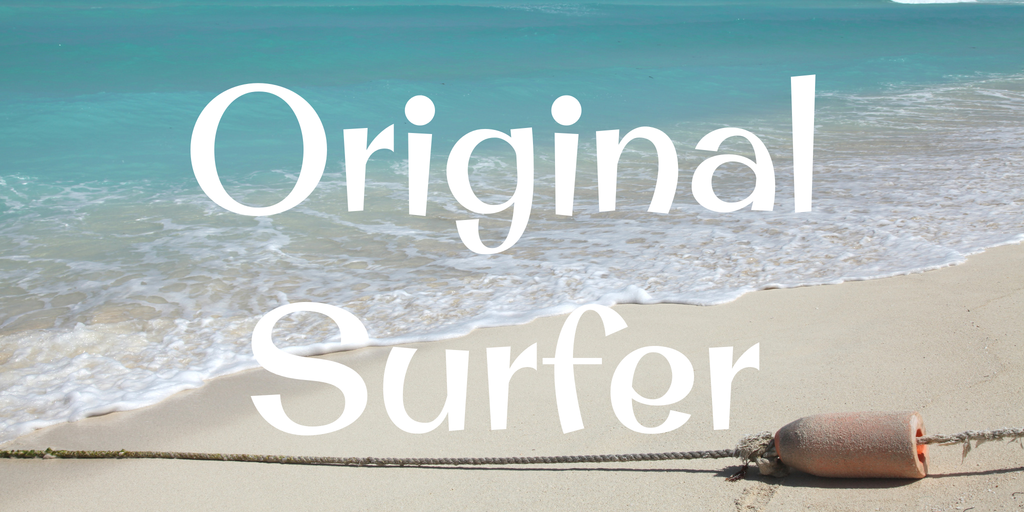 Пример шрифта Original Surfer