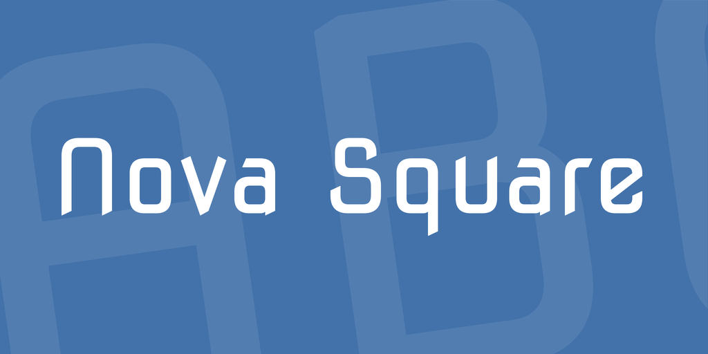 Пример шрифта Nova Square