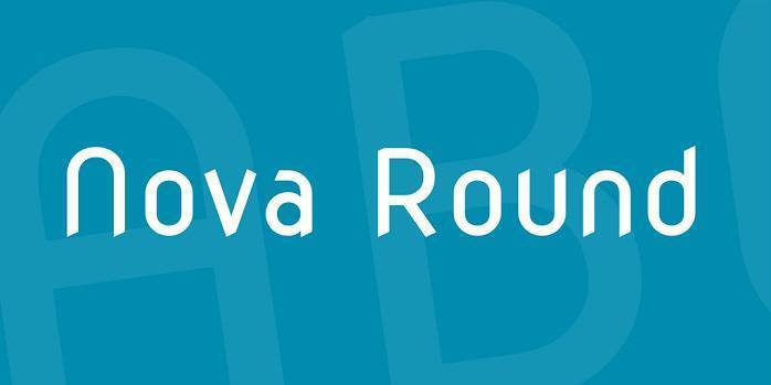Пример шрифта Nova Round