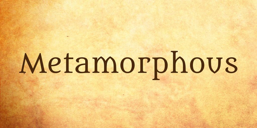 Пример шрифта Metamorphous