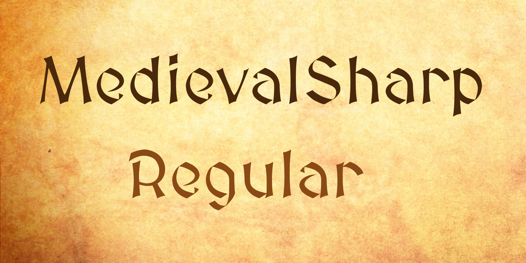 Пример шрифта MedievalSharp