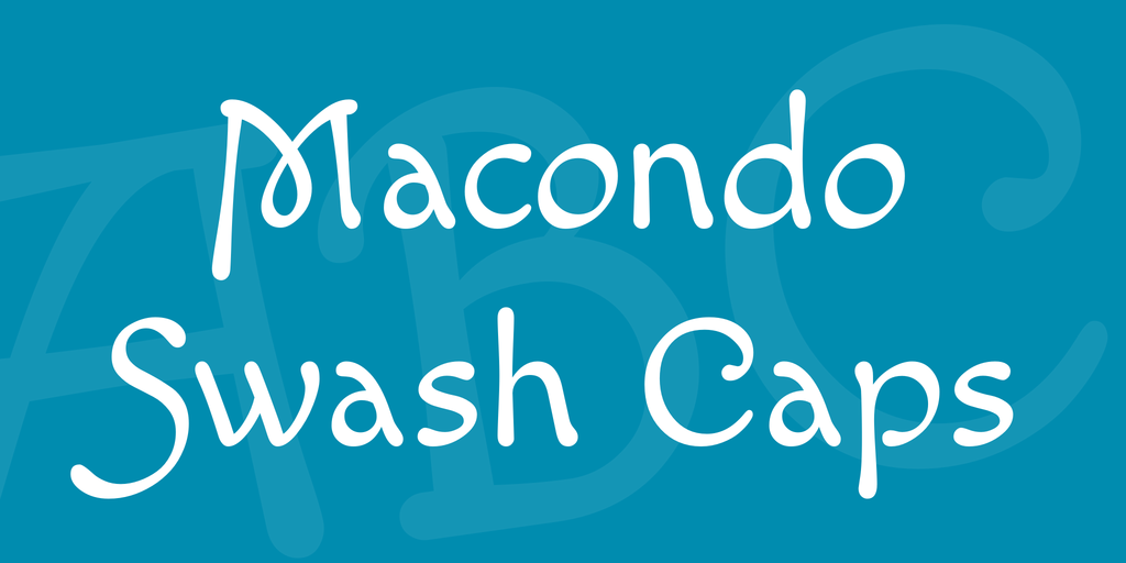 Пример шрифта Macondo Swash Caps