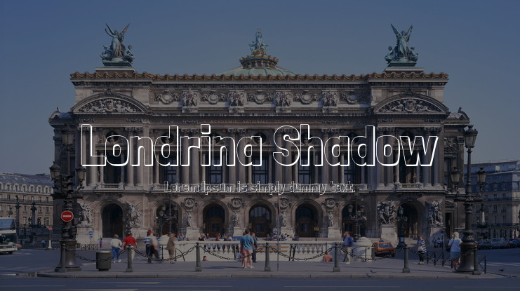 Пример шрифта Londrina Shadow