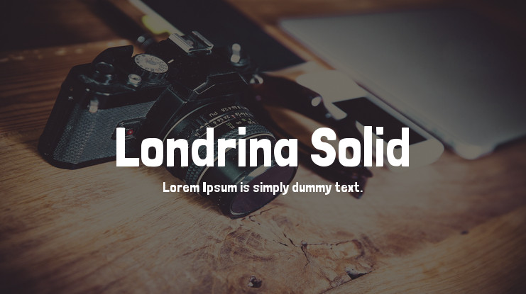 Пример шрифта Londrina Solid