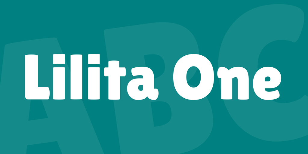 Пример шрифта Lilita One