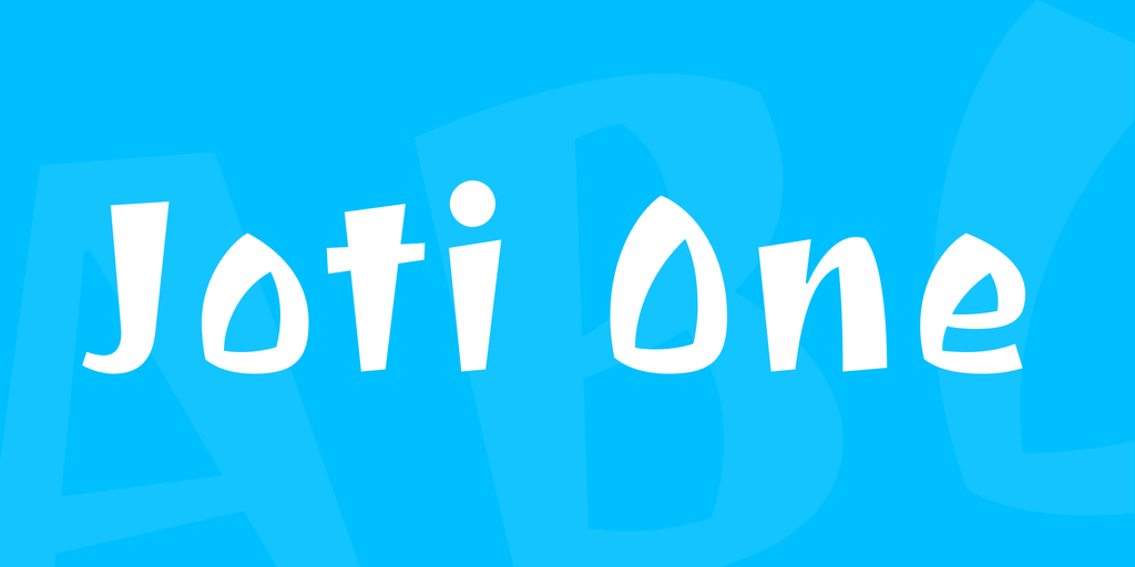 Пример шрифта Joti One