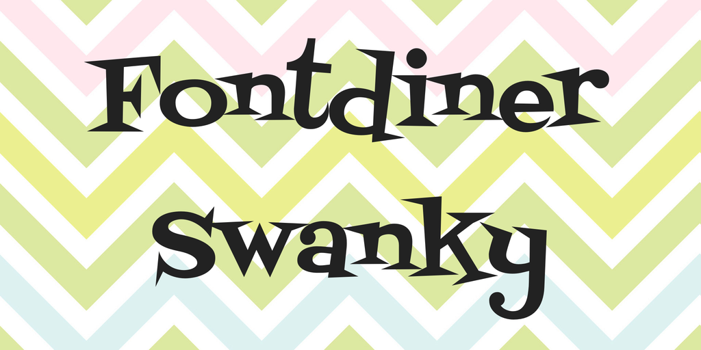 Пример шрифта Fontdiner Swanky