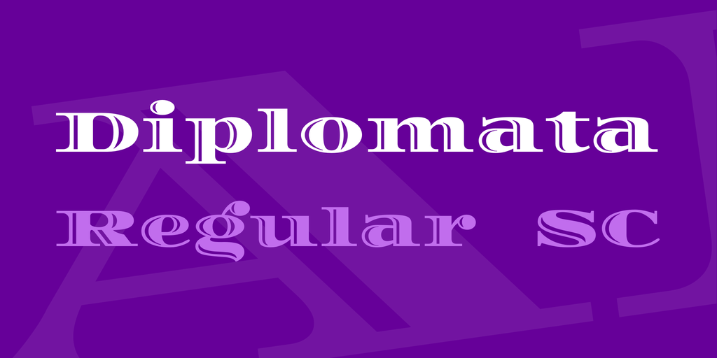 Пример шрифта Diplomata SC