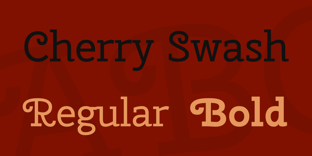 Пример шрифта Cherry Swash