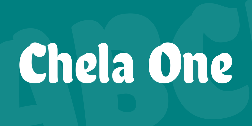 Пример шрифта Chela One