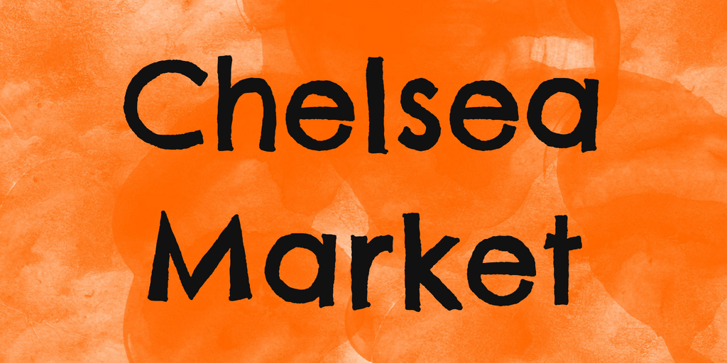 Пример шрифта Chelsea Market