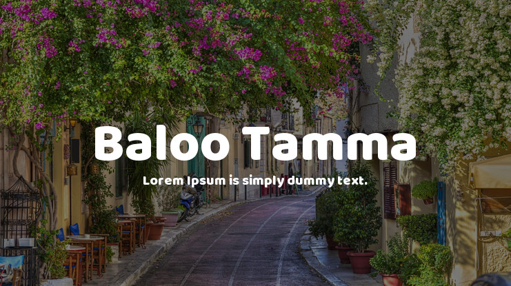 Пример шрифта Baloo Tamma