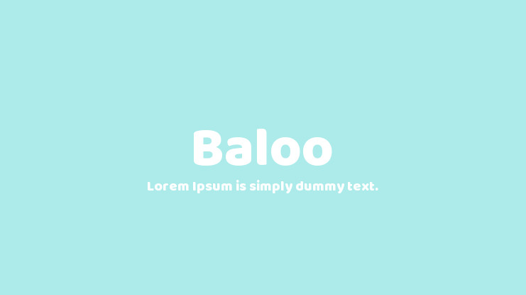 Пример шрифта Baloo