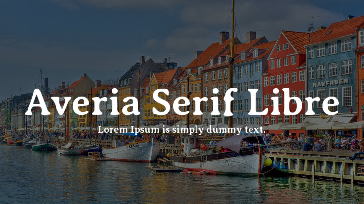 Пример шрифта Averia Serif Libre
